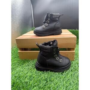 Cat&Jack Kids- Black-Combat Boots-Size 6